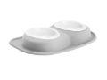 Picture of WeatherTech Pet Feeding System Double Low 64oz 3in. Poly Bowl - Light Grey