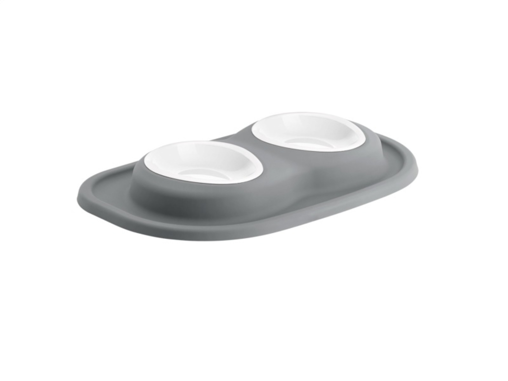 Picture of WeatherTech Pet Feeding System Double Low 8oz 1in. Poly Bowl - Dark Grey