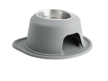 Picture of WeatherTech Pet Feeding System Single High 32oz 6in. Stainless Bowl - Dark Grey