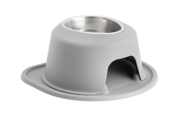Picture of WeatherTech Pet Feeding System Single High 32oz 6in. Stainless Bowl - Light Grey