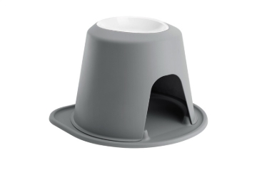 Picture of WeatherTech Pet Feeding System Single High 64oz 10in. Poly Bowl - Dark Grey
