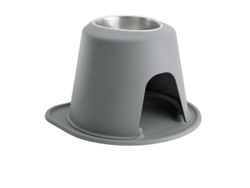 Picture of WeatherTech Pet Feeding System Single High 64oz 10in. Stainless Bowl - Dark Grey