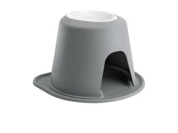 Picture of WeatherTech Pet Feeding System Single High 64oz 12in. Poly Bowl - Dark Grey