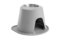 Picture of WeatherTech Pet Feeding System Single High 64oz 12in. Stainless Bowl - Light Grey
