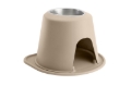 Picture of WeatherTech Pet Feeding System Single High 64oz 10in. Stainless Bowl - Tan