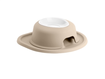Picture of WeatherTech Pet Feeding System Single High 8oz 3in. Poly Bowl - Tan