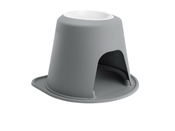 Picture of WeatherTech Pet Feeding System Single High 96oz 14in. Poly Bowl - Dark Grey
