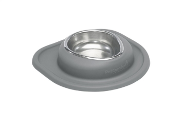 Picture of WeatherTech Pet Feeding System Single Low 16oz 2in. Stainless Bowl - Dark Grey