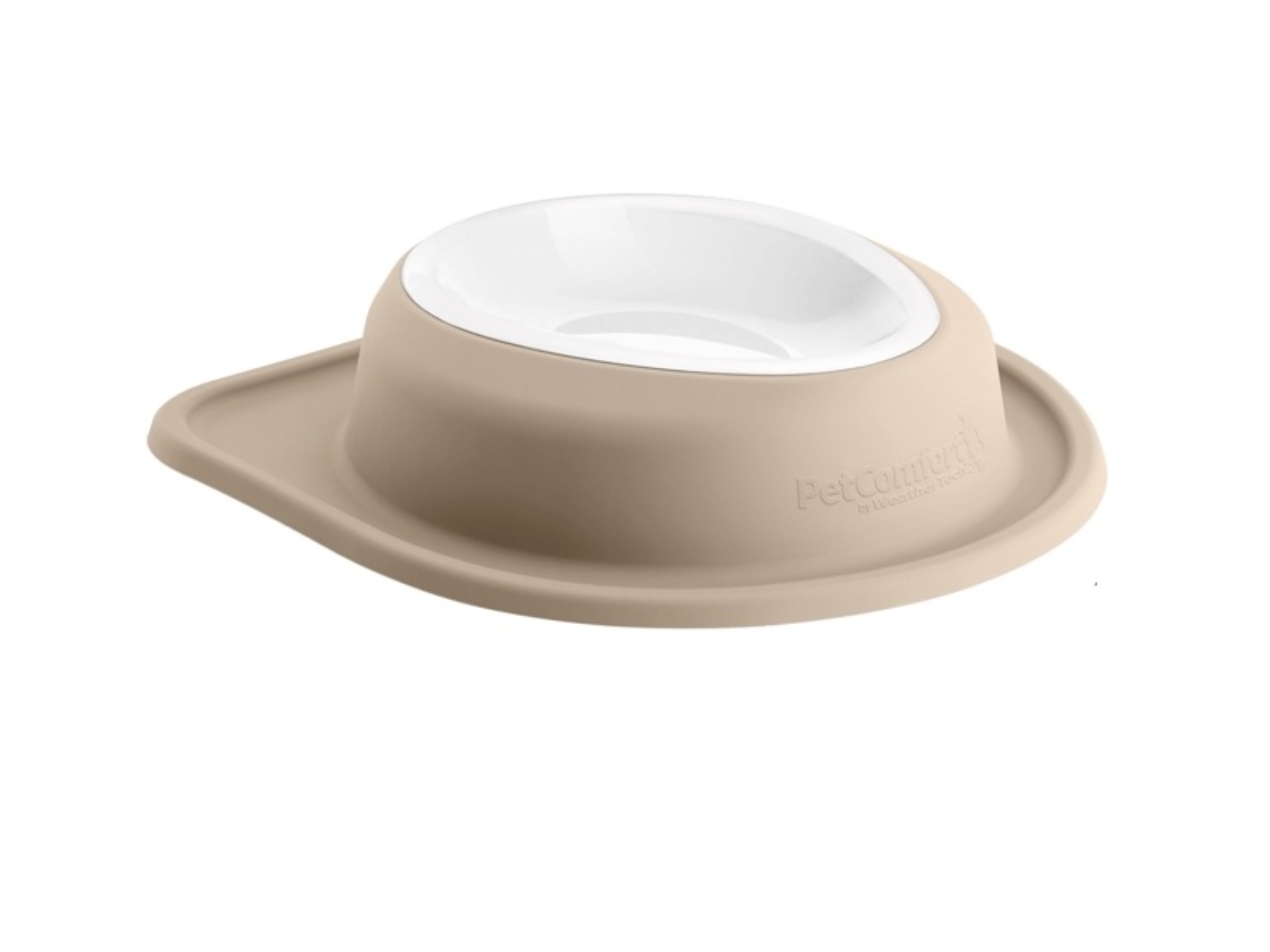 Picture of WeatherTech Pet Feeding System Single Low 64oz 3in. Poly Bowl - Tan