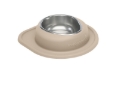 Picture of WeatherTech Pet Feeding System Single Low 32oz 3in. Stainless Bowl - Tan