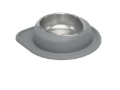 Picture of WeatherTech Pet Feeding System Single Low 64oz 3in. Stainless Bowl - Dark Grey