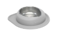 Picture of WeatherTech Pet Feeding System Single Low 64oz 3in. Stainless Bowl - Light Grey