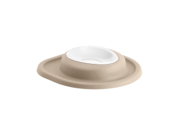 Picture of WeatherTech Pet Feeding System Single Low 8oz 1in. Poly Bowl - Tan