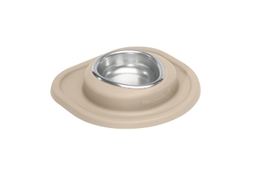 Picture of WeatherTech Pet Feeding System Single Low 8oz 1in. Stainless Bowl - Tan