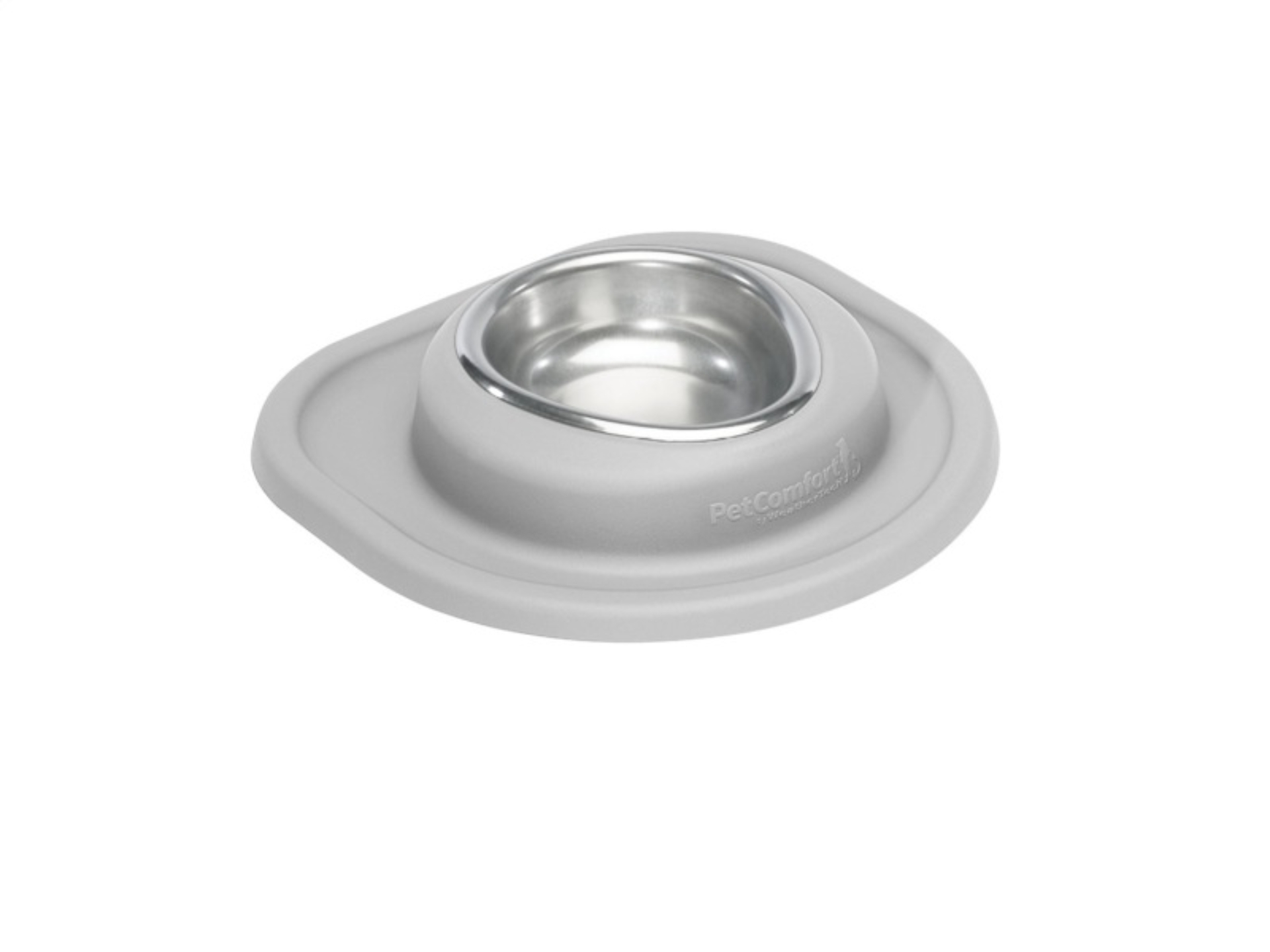 Picture of WeatherTech Pet Feeding System Single Low 8oz 1in. Stainless Bowl - Light Grey