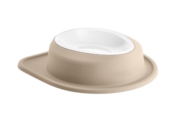 Picture of WeatherTech Pet Feeding System Single Low 96oz 3in. Poly Bowl - Tan