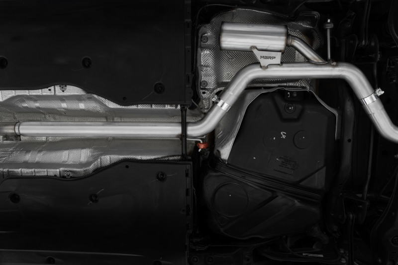Picture of MBRP 2022 VW Jetta GLI 2.0 TSI 3in Cat Back T304 SS 2.5in Dual Split Rear w/ Carbon Fiber Tips