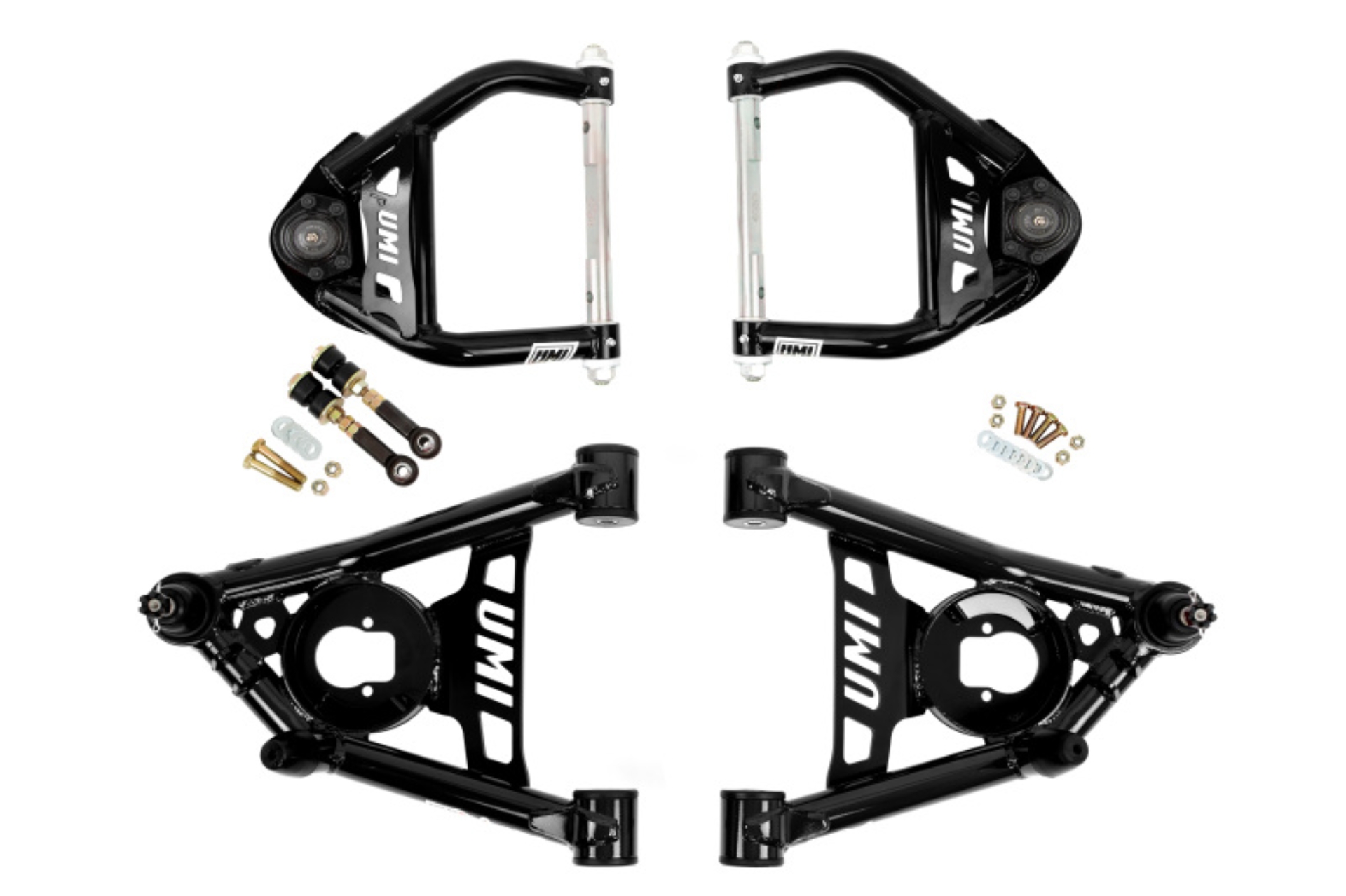 Picture of UMI Performance 64-72 GM A-Body Tubular Upper & Lower Front A-Arm Kit - Black