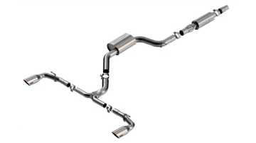 Picture of Borla 22-23 Volkswagen Golf GTI 2.0L AT/MT 3inch S-Type Cat-Back Exhaust - 4in Brushed SS Tips
