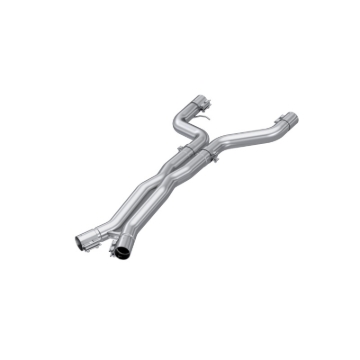Picture of MBRP 21-23 BMW M4 G82 / M3 G80 3.0L T304 Stainless Steel 3in Resonator Bypass X-Pipe