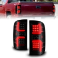 Picture of ANZO 15-19 Chevrolet Silverado 2500 HD/3500 HD LED Taillight w/ Sequential Black Housing/Smoke Lens