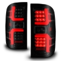 Picture of ANZO 15-19 Chevrolet Silverado 2500 HD/3500 HD LED Taillight w/ Sequential Black Housing/Smoke Lens