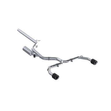 Picture of MBRP 2022 VW Golf GTI MK8 T304 SS 3in Cat-Back Exhaust 2.5in Dual Split Rear w/ Carbon Fiber Tips