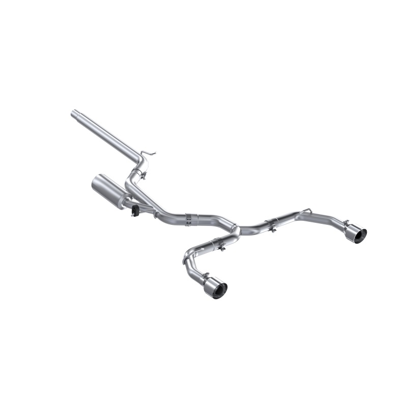 Picture of MBRP 2022 Volkswagen Golf GTI MK8 T304 SS 3in Cat-Back Exhaust 2.5in Dual Split Rear w/ SS Tips