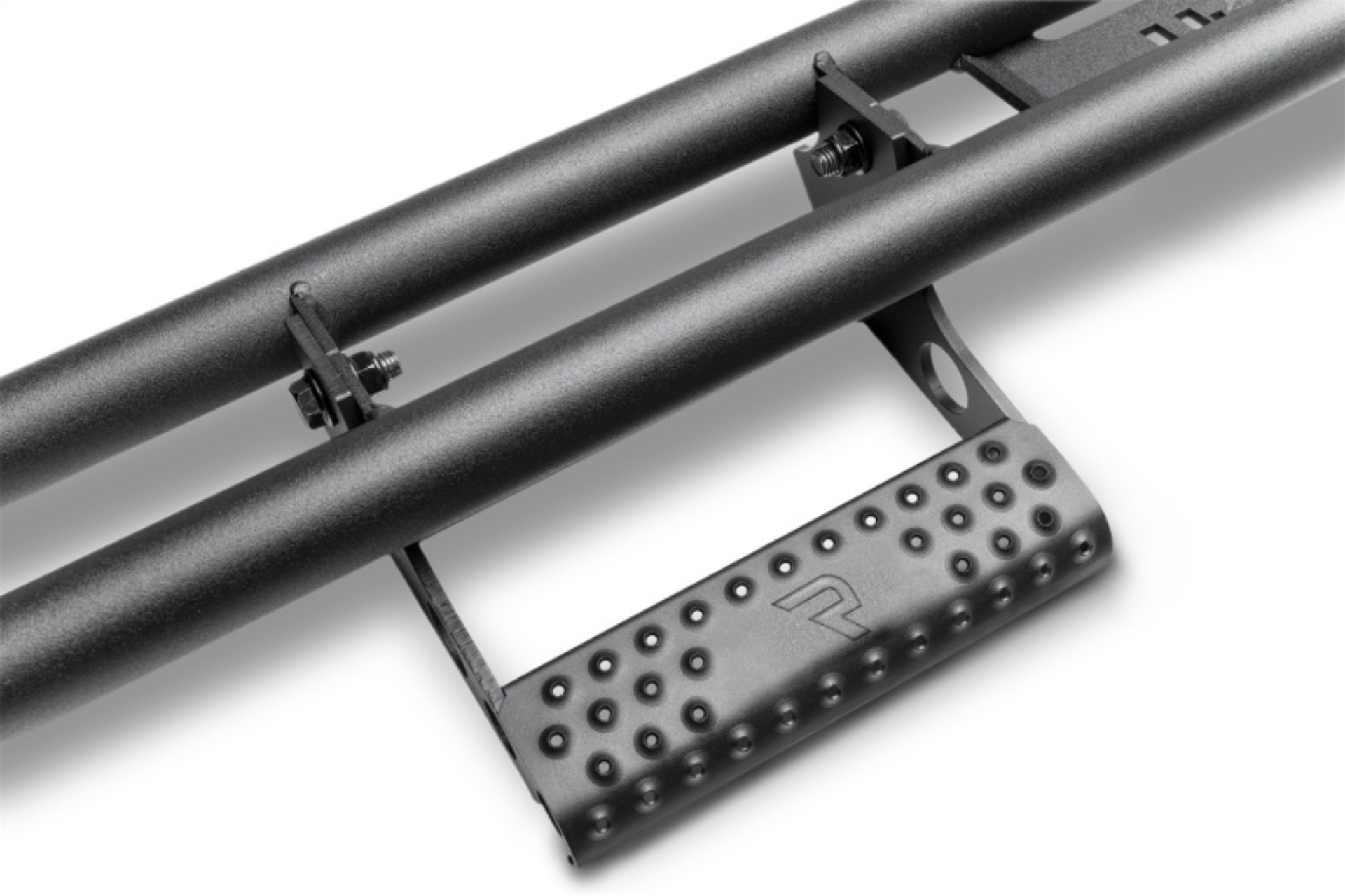 Picture of N-Fab 21-22 Ford Bronco 2 dr Gas SRW RKR Step System - Wheel 2 Wheel - 1.75in - Tex. Black