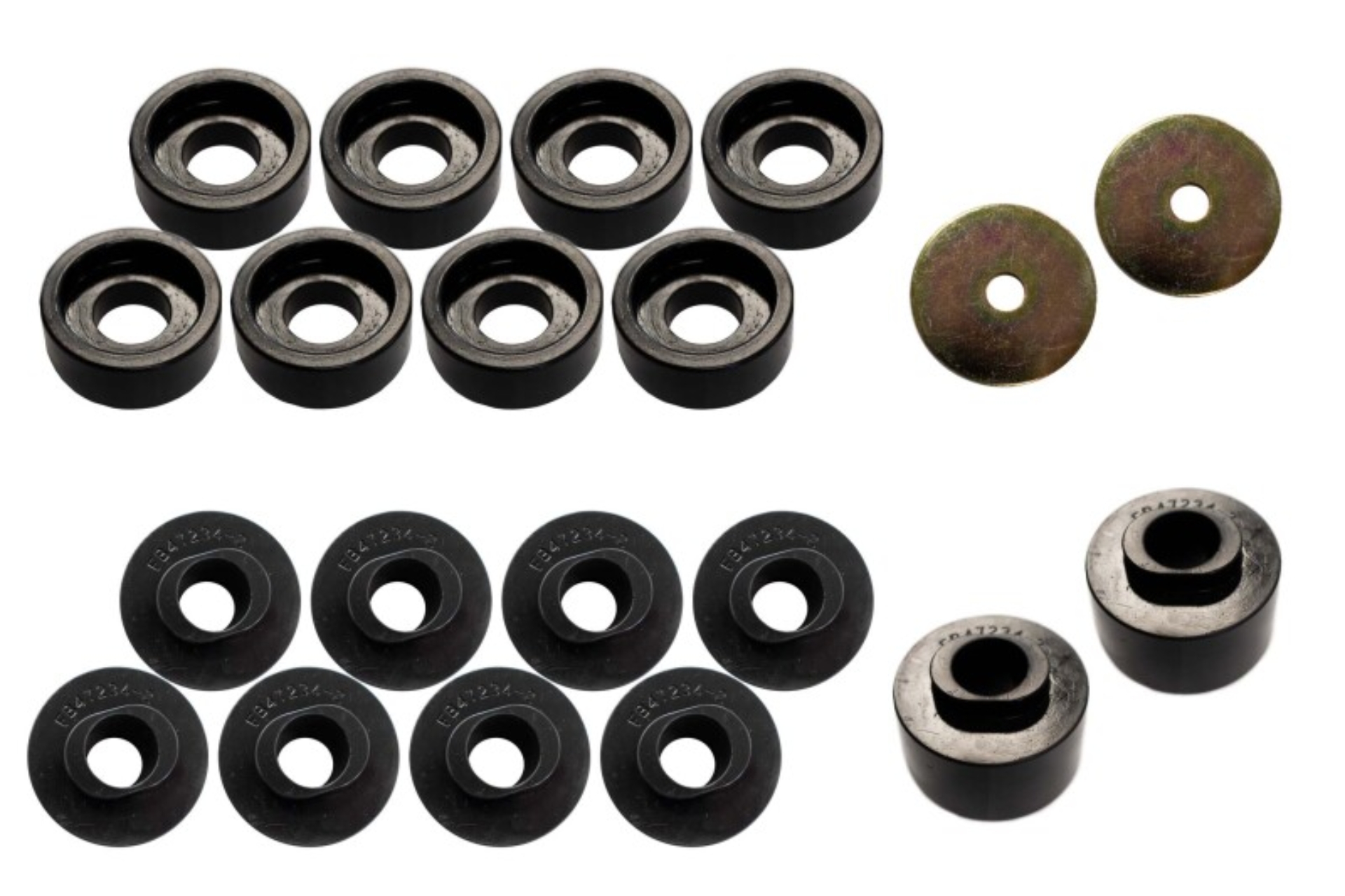 Picture of Fishbone Offroad 08-18 Ford F-250 - Black Polyurethane Body Mount Kit