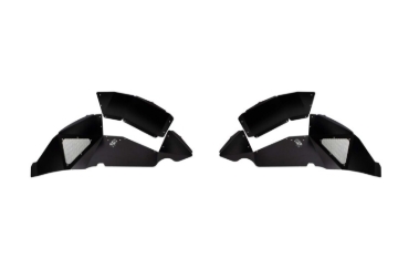 Picture of Fishbone Offroad 2018+ Jeep Wrangler JL Rear Pair Aluminum - Black Powdercoat Inner Fenders