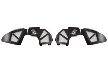 Picture of Fishbone Offroad 2018+ Jeep Wrangler JL Front Pair Aluminum - Black Powdercoat Inner Fenders