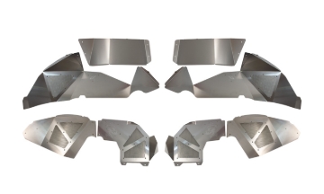 Picture of Fishbone Offroad 2018+ Jeep Wrangler JL Front/Rear Set of 4 Aluminum Raw Inner Fenders