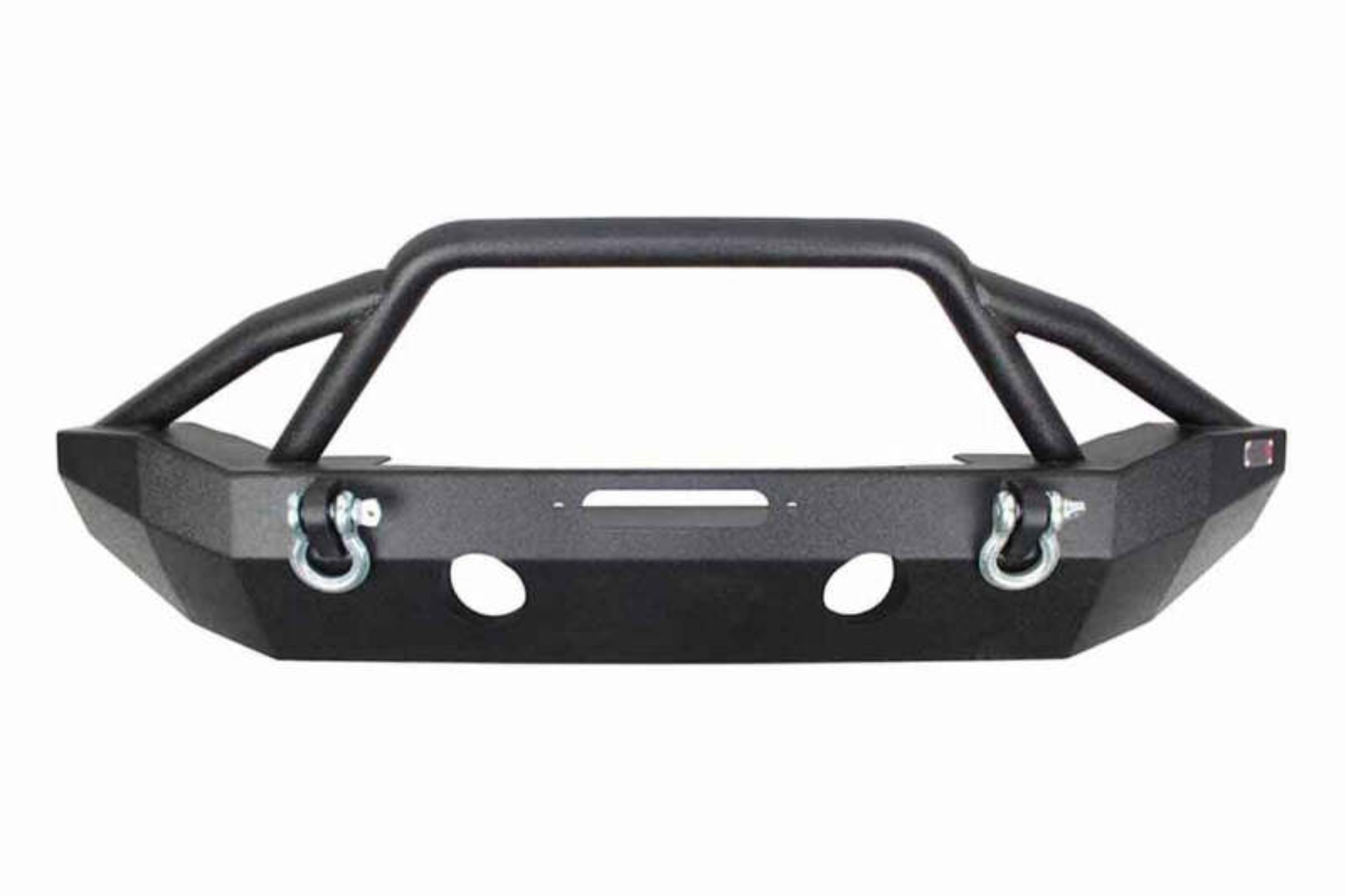 Picture of Fishbone Offroad 07-18 Jeep Wrangler JK Full Width Front Winch Bumper - Black Powdercoat