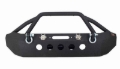 Picture of Fishbone Offroad 07-18 Jeep Wrangler Front Winch Bumper W/LEDs Full Width - Blk Textured Powdercoat