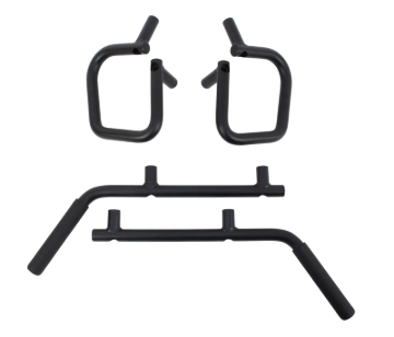 Picture of Fishbone Offroad 07-18 Jeep Wrangler JK 4 Door Grab Handles Front/Rear Steel - Blk Txtrd Powdercoat