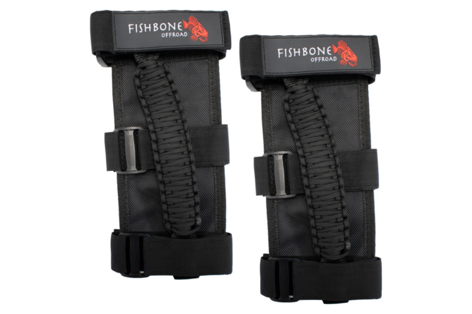 Picture of Fishbone Offroad Paracord Grab Handles w/Three Straps - Black