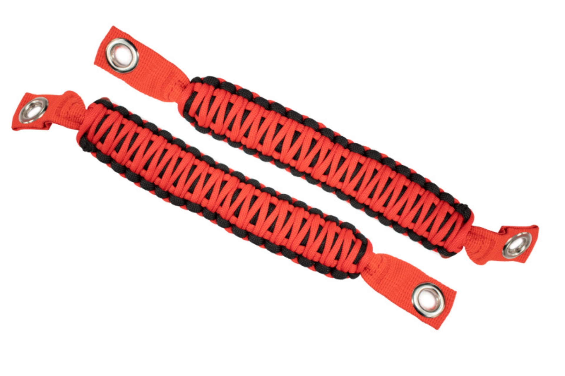 Picture of Fishbone Offroad 07-18 Wrangler JK A Pillar Sound Bar Red Paracord Grab Handles