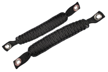 Picture of Fishbone Offroad 07-18 Wrangler JK A Pillar Sound Bar Black Paracord Grab Handles
