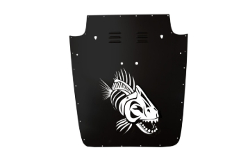 Picture of Fishbone Offroad 13-18 Jeep Wrangler JK Hood Louver - Black
