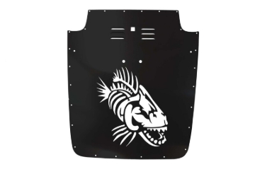 Picture of Fishbone Offroad 03-06 Jeep JK Jeep Wrangler Hood Louver - Black