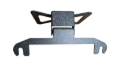 Picture of Fishbone Offroad 2018+ Jeep Wrangler JL - Black Aluminum Hawse Fairlead License Plate Mount