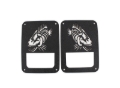 Picture of Fishbone Offroad 07-18 Jeep Wrangler JK - Black Textured Powdercoat Tail Light Covers