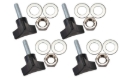 Picture of Fishbone Offroad 07-18 Jeep Wrangler JK Tub Rail Tie Downs Steel Powdercoat