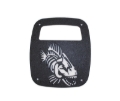 Picture of Fishbone Offroad Jeep Wrangler CJ YJ TJ Tail Light Covers - Black Textured Powdercoat