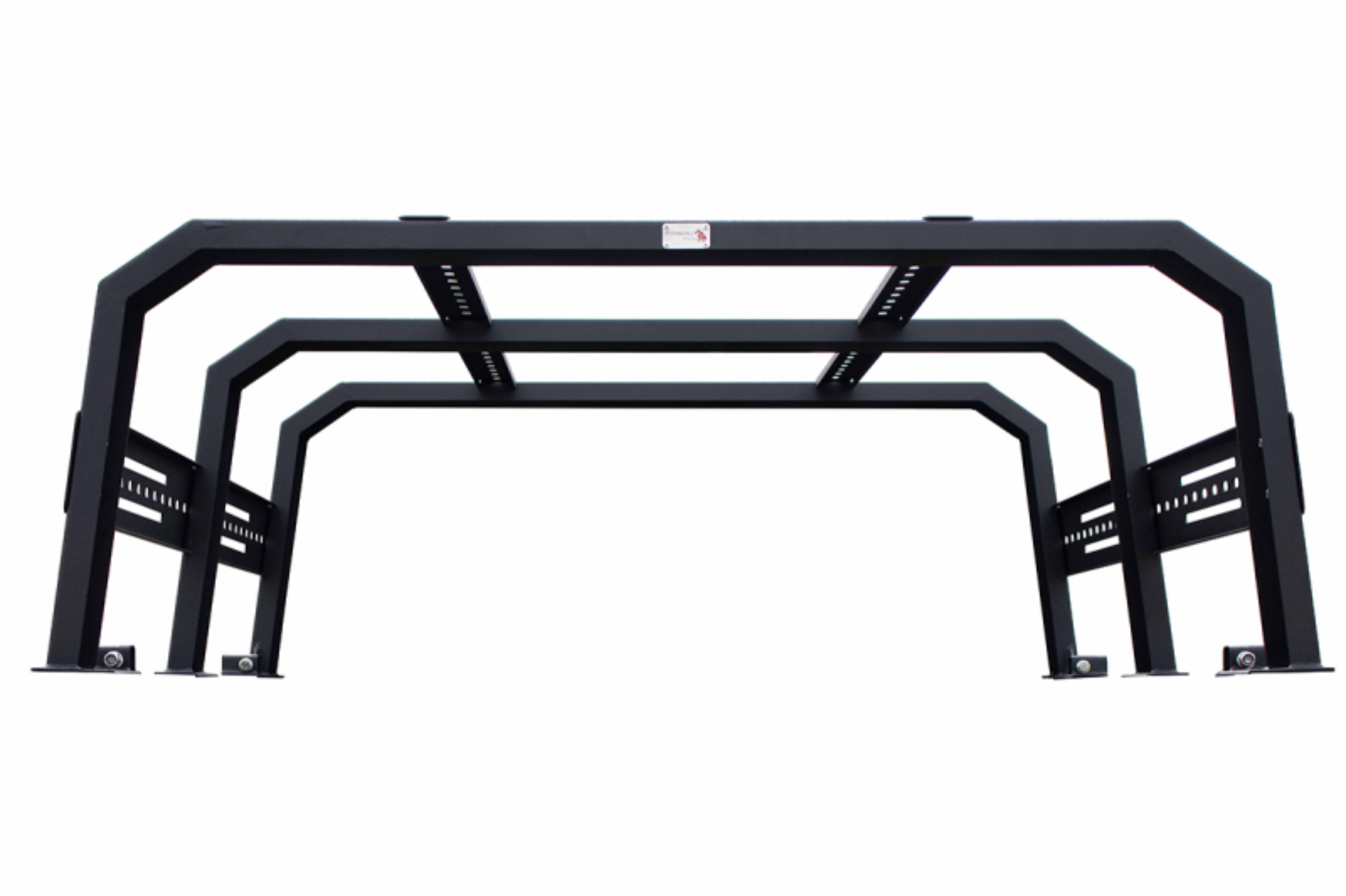 Picture of Fishbone Offroad 20+ Jeep Gladiator Bed Rack Full Tackle Rack - Black Powdercoat