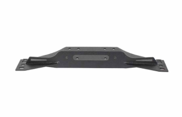 Picture of Fishbone Offroad 97-06 Jeep Wrangler TJ Winch Plate Steel - Black Textured Powdercoat Piranha Series