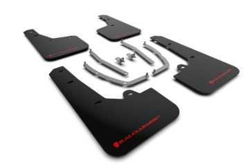 Picture of Rally Armor 22-24 Hyundai Tucson Black UR Mud Flap w/Red Logo