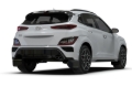 Picture of Rally Armor 22-23 Hyundai Kona N-Line Black UR Mud Flap w/Grey Logo