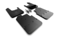 Picture of Rally Armor RAL UR Black Flap/Green Logo Mud Flaps - MF94-BLK-AGN